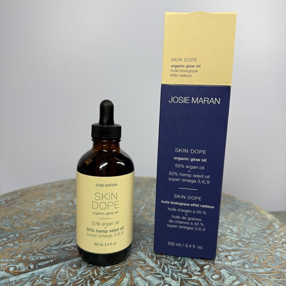 Brand New! Josie Maran Skin Dope Organic glow oil argan and hemp 3.4 oz bottle